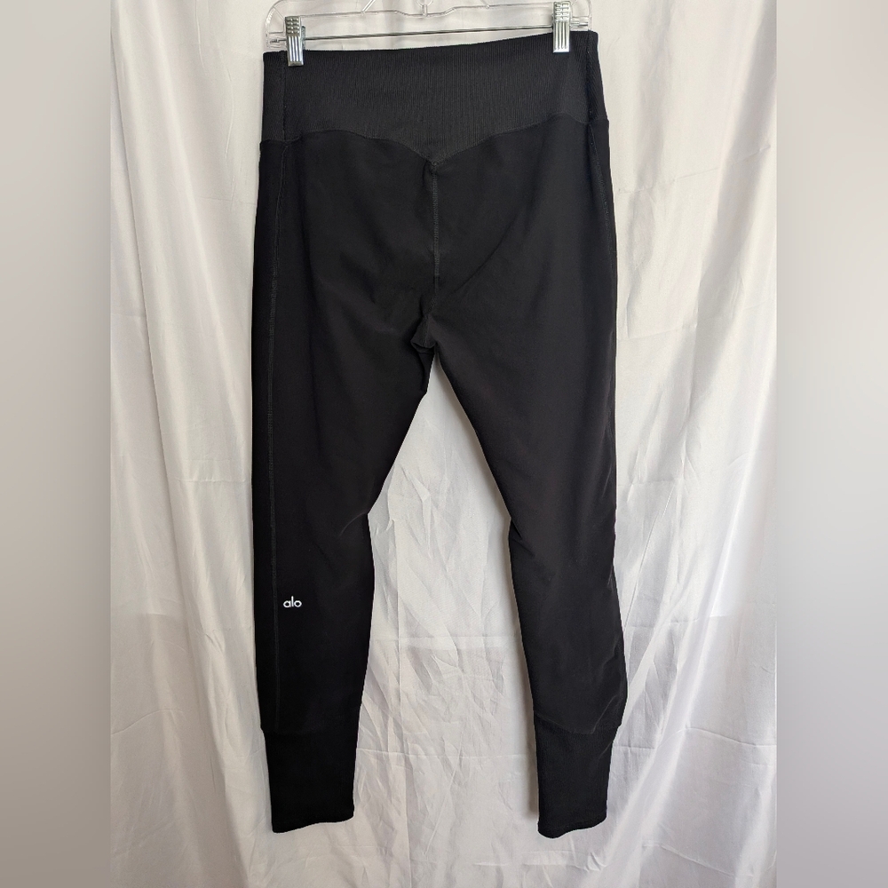 ALO Yoga Black High-Waist Alosoft Lounge Legging Size XL - Picture 5 of 6